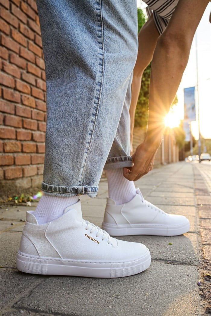 Chekich Style Beyaz Taban Erkek Ayakkabı