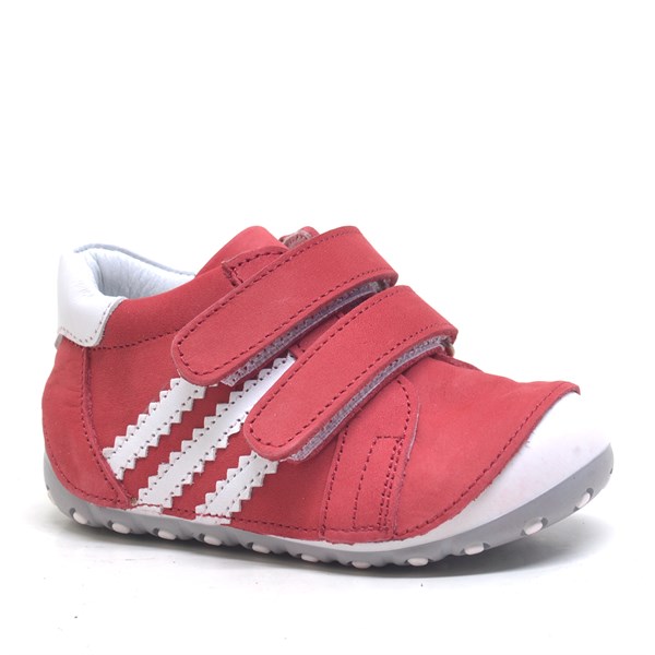 NinoNinoNino Kırmızı Hakiki Deri Ortopedik İlk Adım Bebek AyakkabısıKız Bebek AyakkabıA131-KRM