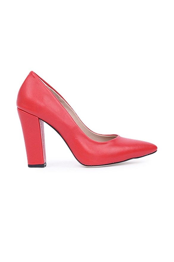 Kadın Kırmızı Topuklu Ayakkabı