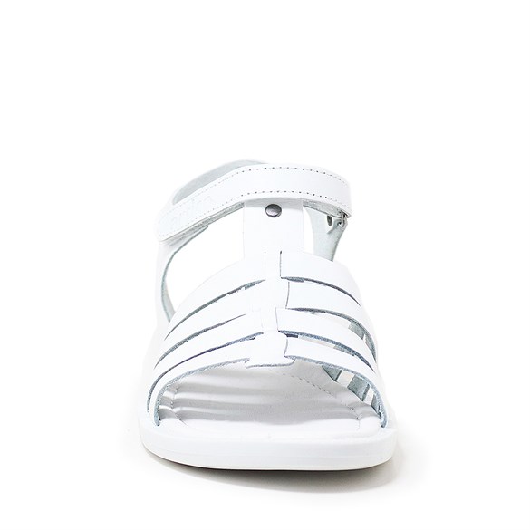Artico Bellini Beyaz Hakiki Deri Vaketa Kız Çocuk Sandalet