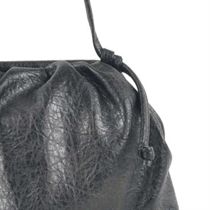 Kadın Omuz Çantası Siyah Ayarlanabilir Askılı Burslu Bohça Kadın Çanta KC092-S