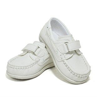 Rakerplus Feniks Beyaz Cırtlı Günlük Yazlık Erkek Bebek Ayakkabı