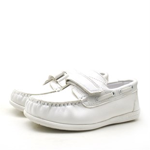 Raker® Feniks Beyaz Cırtlı Günlük Yazlık Erkek Çocuk Ayakkabı