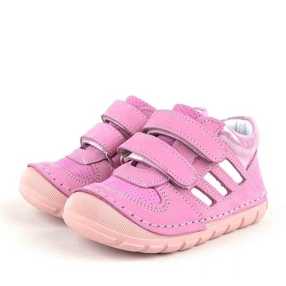 Rakerplus Hakiki Deri Pembe İlk Adım Kız Bebek Ayakkabısı