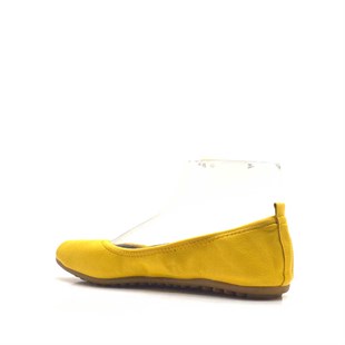 Kadın sarı ayakkabı yazlık lastikli